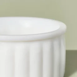 Ribbed Milk Glass Bathroom Trinket Dish White - Hearth & Hand™ With Magnolia -Hearth & Hand With Magnolia GUEST 11692f3a 653d 42aa 857c 25e0fc7e1132