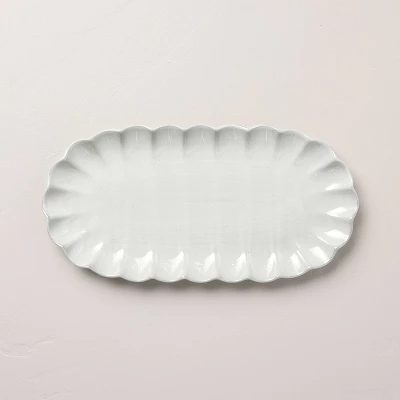 Scallop Stoneware Serving Tray Cream - Hearth & Hand™ With Magnolia 3 Scallop Stoneware Serving Tray Cream - Hearth & Hand™ With Magnolia - Image 3