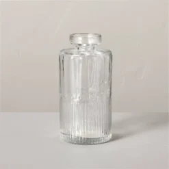 Ribbed Clear Glass Bud Vase - Hearth & Hand™ With Magnolia -Hearth & Hand With Magnolia GUEST 2286386d 3a94 4818 84ed f09772246027