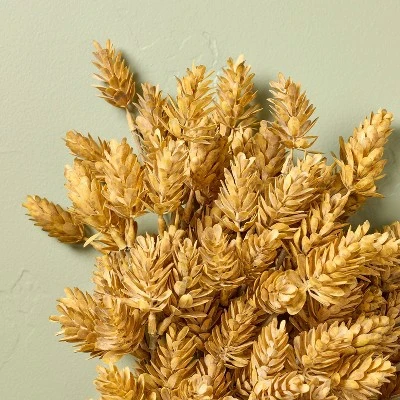 16" Faux Golden Hops Fall Stems Bundle - Hearth & Hand™ With Magnolia: Farmhouse Decor, Artificial Leaf Sprays, Autumn 2 16" Faux Golden Hops Fall Stems Bundle - Hearth & Hand™ With Magnolia: Farmhouse Decor, Artificial Leaf Sprays, Autumn - Image 2