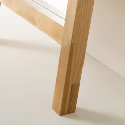 71" Standing Wood Framed Mirror Natural - Hearth & Hand™ With Magnolia -Hearth & Hand With Magnolia GUEST 35db195e 7987 4933 82c1 b2b22975adb3