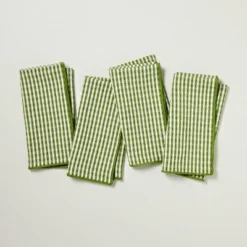 Set Of 4 Serged Edge Gingham Cloth Napkins - Hearth & Hand™ With Magnolia 7 Set Of 4 Serged Edge Gingham Cloth Napkins - Hearth & Hand™ With Magnolia -Hearth & Hand With Magnolia GUEST 36757137 d4e4 4f10 860f 899e9394fdbe
