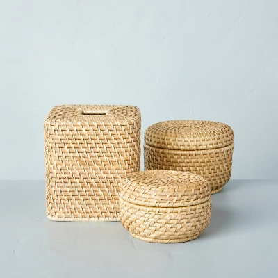 Woven Basket With Lid Natural - Hearth & Hand™ With Magnolia 2 Woven Basket With Lid Natural - Hearth & Hand™ With Magnolia - Image 2