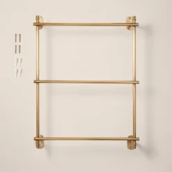 Wall-Mounted Brass Ladder Towel Rack Antique Finish - Hearth & Hand™ With Magnolia 6 Wall-Mounted Brass Ladder Towel Rack Antique Finish - Hearth & Hand™ With Magnolia -Hearth & Hand With Magnolia GUEST 39dc7307 d5a8 46ee b65d 5f8f2823c844
