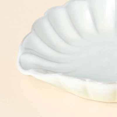 Scalloped Edge Stoneware Spoon Rest Cream - Hearth & Hand™ With Magnolia 2 Scalloped Edge Stoneware Spoon Rest Cream - Hearth & Hand™ With Magnolia - Image 2