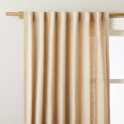 Fleck Stripe Leno Weave Curtain Panel Natural - Hearth & Hand™ With Magnolia -Hearth & Hand With Magnolia GUEST 48353324 a324 4136 b86d 681605752843