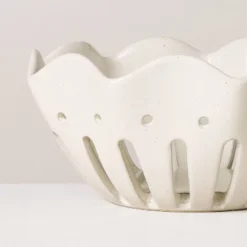 Large Wavy Edge Berry Bowl Sour Cream - Hearth & Hand™ With Magnolia -Hearth & Hand With Magnolia GUEST 49352933 0c3b 4dbf 8145 d9af567914b2