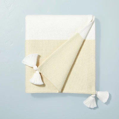 Tasseled Color Block Woven Throw Blanket - Hearth & Hand™ With Magnolia 8 Tasseled Color Block Woven Throw Blanket - Hearth & Hand™ With Magnolia - Image 8