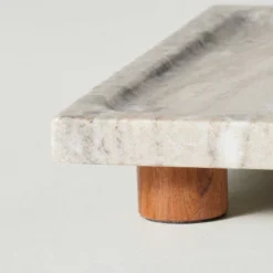 8"x12" Footed Marble Countertop Tray Warm Beige - Hearth & Hand™ With Magnolia: Acacia Wood Base, Rectangular Shape 5 8"x12" Footed Marble Countertop Tray Warm Beige - Hearth & Hand™ With Magnolia: Acacia Wood Base, Rectangular Shape -Hearth & Hand With Magnolia GUEST 50b2dd05 727d 4308 82af 9ed61cc2bec0