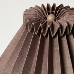 Ceramic With Brown Knife Pleat Shade Accent Table Lamp Sour Cream - Hearth & Hand™ With Magnolia -Hearth & Hand With Magnolia GUEST 52323476 f3d2 4113 8375 d9ac75016292