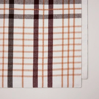 20"x90" Fall Plaid Oversized Runner Burgundy/Brown - Hearth & Hand™ With Magnolia 2 20"x90" Fall Plaid Oversized Runner Burgundy/Brown - Hearth & Hand™ With Magnolia - Image 2