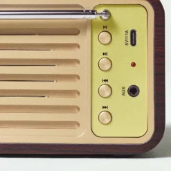 Small Wood Finish With Brass Retro Radio - Hearth & Hand™ With Magnolia 7 Small Wood Finish With Brass Retro Radio - Hearth & Hand™ With Magnolia -Hearth & Hand With Magnolia GUEST 5e5bf4f3 d620 412e 91b9 7f4de8bc02ab