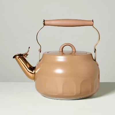 Teapot With Copper Accents Tan - Hearth & Hand™ With Magnolia 5 Teapot With Copper Accents Tan - Hearth & Hand™ With Magnolia - Image 5