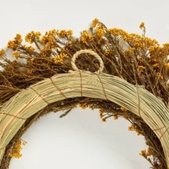 21.25" Preserved Golden Yarrow Fall Wreath - Hearth & Hand™ With Magnolia 5 21.25" Preserved Golden Yarrow Fall Wreath - Hearth & Hand™ With Magnolia -Hearth & Hand With Magnolia GUEST 731ab7a2 0e38 453d 8cae 3d7177e6cc3a