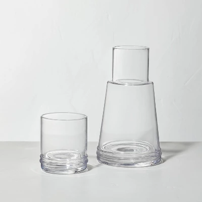 23.5oz Glass Carafe Set - Hearth & Hand™ With Magnolia: Dishwasher-Safe 3 23.5oz Glass Carafe Set - Hearth & Hand™ With Magnolia: Dishwasher-Safe - Image 3