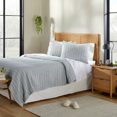 Alternating Stripe Matelassé Pillow Sham - Hearth & Hand™ With Magnolia 1 Alternating Stripe Matelassé Pillow Sham - Hearth & Hand™ With Magnolia