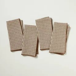 Set Of 4 Serged Edge Gingham Cloth Napkins - Hearth & Hand™ With Magnolia 6 Set Of 4 Serged Edge Gingham Cloth Napkins - Hearth & Hand™ With Magnolia -Hearth & Hand With Magnolia GUEST 8716e406 9c40 4e5a afbf 5256bd14ec84