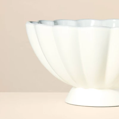 Scalloped Edge Stoneware Serving Bowl Cream - Hearth & Hand™ With Magnolia 2 Scalloped Edge Stoneware Serving Bowl Cream - Hearth & Hand™ With Magnolia - Image 2