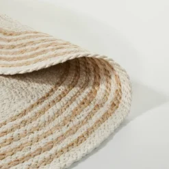 Round 6' Multi Stripe Braided Jute Area Rug Cream/Tan - Hearth & Hand™ With Magnolia 5 Round 6' Multi Stripe Braided Jute Area Rug Cream/Tan - Hearth & Hand™ With Magnolia -Hearth & Hand With Magnolia GUEST 9488b481 51ce 4505 9348 6b48547839cf