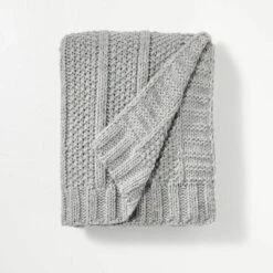 Chunky Textured Knit Throw Blanket - Hearth & Hand™ With Magnolia -Hearth & Hand With Magnolia GUEST 967ad06b d7d1 4d74 abd1 aecc023f20eb