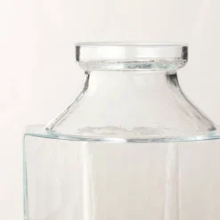 Octagonal Clear Glass Bottle Vase - Hearth & Hand™ With Magnolia -Hearth & Hand With Magnolia GUEST 99423c65 7cc3 45d1 a0be 06e5f32a1a79