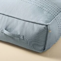 44"x22"x10 Rib Stripe Woven Chambray Outdoor Patio Cushioned Bench Blue - Hearth & Hand™ With Magnolia 5 44"x22"x10 Rib Stripe Woven Chambray Outdoor Patio Cushioned Bench Blue - Hearth & Hand™ With Magnolia -Hearth & Hand With Magnolia GUEST 9d60275c b9a9 4ec1 9ed9 2707c956cba3