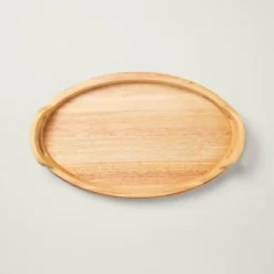 18" Round Rubberwood Serving Tray With Handles - Hearth & Hand™ With Magnolia 7 18" Round Rubberwood Serving Tray With Handles - Hearth & Hand™ With Magnolia -Hearth & Hand With Magnolia GUEST 9dfe6745 df85 4bb9 8698 e2da552e57ca