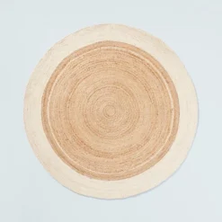 Bordered Color Block Braided Jute Area Rug Cream/Natural - Hearth & Hand™ With Magnolia 8 Bordered Color Block Braided Jute Area Rug Cream/Natural - Hearth & Hand™ With Magnolia -Hearth & Hand With Magnolia GUEST a0c10415 4f9c 4b5a b871 4df723b8b079