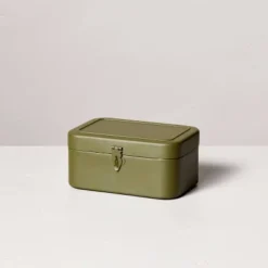 Decorative Metal Storage Box Green - Hearth & Hand™ With Magnolia -Hearth & Hand With Magnolia GUEST a8afceba 0ae7 4309 ba71 a0e1832484a9