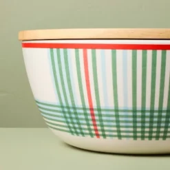 4pc Summer Plaid Melamine Serving Bowl And Utensil Set - Hearth & Hand™ With Magnolia -Hearth & Hand With Magnolia GUEST aae95d71 418a 4fca b133 675c53258650