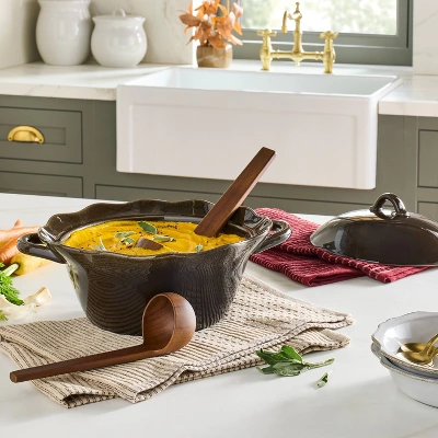 Wavy Edge Soup Terrine Brown - Hearth & Hand™ With Magnolia 1 Wavy Edge Soup Terrine Brown - Hearth & Hand™ With Magnolia