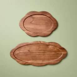 Wood Scallop Oval Tray - Hearth & Hand™ With Magnolia 7 Wood Scallop Oval Tray - Hearth & Hand™ With Magnolia -Hearth & Hand With Magnolia GUEST b5c3e12f 51e6 4ad5 9953 078765e8ac85