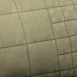 26"x26" Quilt Euro Square Throw Pillow Green - Hearth & Hand™ With Magnolia -Hearth & Hand With Magnolia GUEST bcc38116 e040 4a47 ba37 c3abdc775782