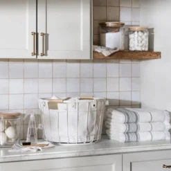 Wire & Fabric Laundry Hamper Sour Cream - Hearth & Hand™ With Magnolia 8 Wire & Fabric Laundry Hamper Sour Cream - Hearth & Hand™ With Magnolia -Hearth & Hand With Magnolia GUEST bd1a9ff9 9efb 4e55 9efa 921125c2aa2d 1