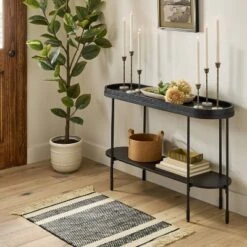 3pc Taper Marble And Brass Candle Holder Set - Hearth & Hand™ With Magnolia