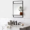 Bath Mirror With Shelf Black - Hearth & Hand™ With Magnolia