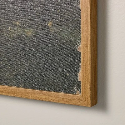 24"x32" Horizontal Landscape Lake Burlap Framed Wall Art - Hearth & Hand™ With Magnolia 2 24"x32" Horizontal Landscape Lake Burlap Framed Wall Art - Hearth & Hand™ With Magnolia - Image 2