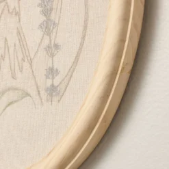 17"x13" Embroidered Oval Framed Wall Art - Hearth & Hand™ With Magnolia -Hearth & Hand With Magnolia GUEST c9f038ba 44c1 440c a5ce 631af844962e