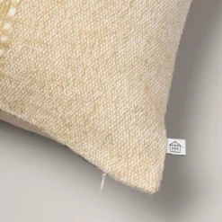 24"x24" Block Stripe Square Throw Pillow Heathered Beige - Hearth & Hand™ With Magnolia: Farmhouse Decor, Removable Cover 5 24"x24" Block Stripe Square Throw Pillow Heathered Beige - Hearth & Hand™ With Magnolia: Farmhouse Decor, Removable Cover -Hearth & Hand With Magnolia GUEST d580f517 fa33 4213 8cd9 6053f77fbc7f