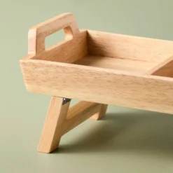 19" Foldable Wood Serving Tray Brown - Hearth & Hand™ With Magnolia -Hearth & Hand With Magnolia GUEST de19d4f2 49f5 48ad 996e c7cb2be1a91c