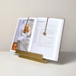 Brass Cookbook Holder With Weighted Chains - Hearth & Hand™ With Magnolia -Hearth & Hand With Magnolia GUEST e6eec2dd e35d 451b b4ca ac73b7f2022e