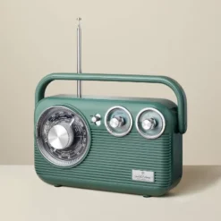 Retro Portable AM/FM Bluetooth Radio Green - Hearth & Hand™ With Magnolia 5 Retro Portable AM/FM Bluetooth Radio Green - Hearth & Hand™ With Magnolia -Hearth & Hand With Magnolia GUEST eb67d0d5 e763 4dcb a1d2 701a11004771