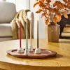 4pc Mini Ceramic Taper Candle Holders Sour Cream - Hearth & Hand™ With Magnolia