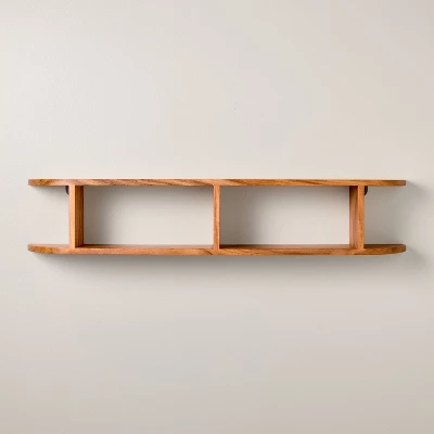 Rounded Edge Two Tier Wood Shelf - Hearth & Hand™ With Magnolia 4 Rounded Edge Two Tier Wood Shelf - Hearth & Hand™ With Magnolia - Image 4